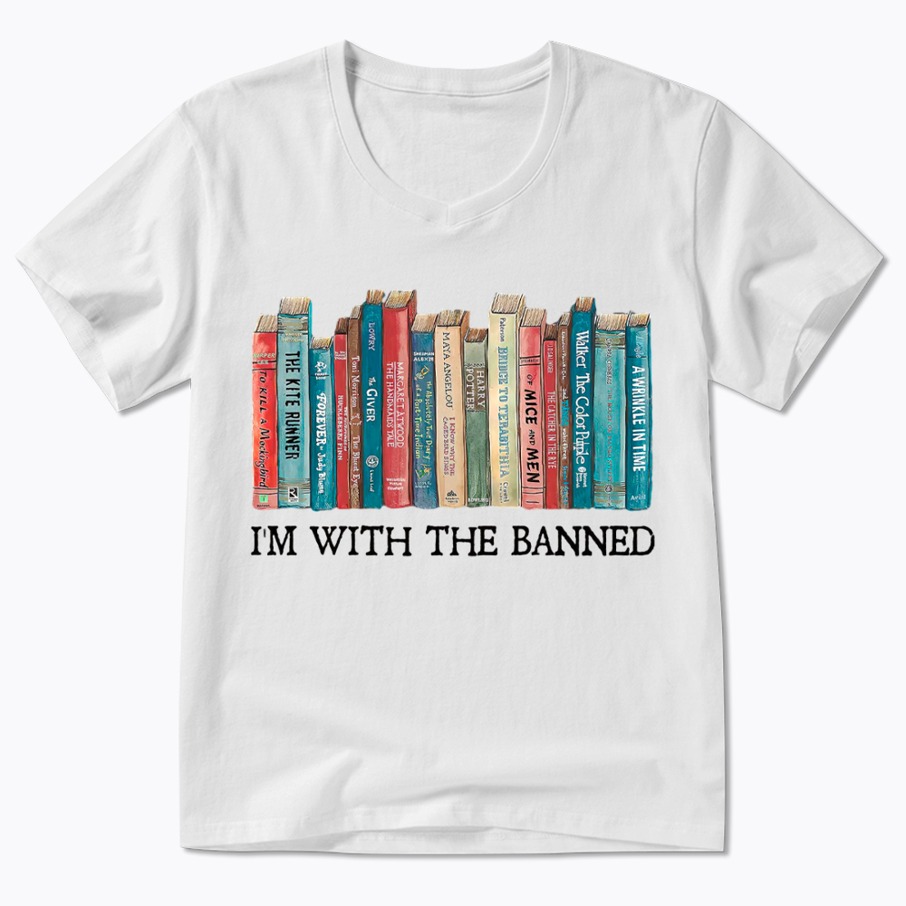 I'm With the Banned V-Neck Classic T-Shirt