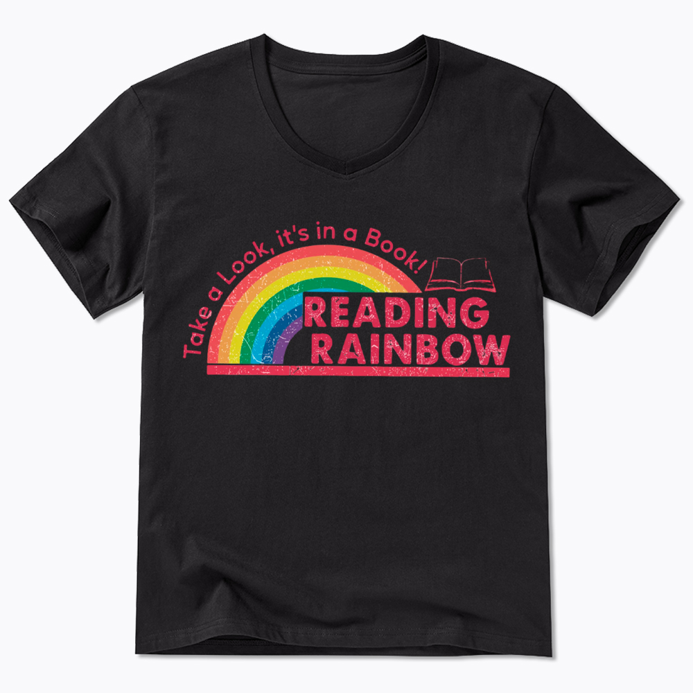 Take a Look, It’s in a Book V-Neck Classic T-Shirt