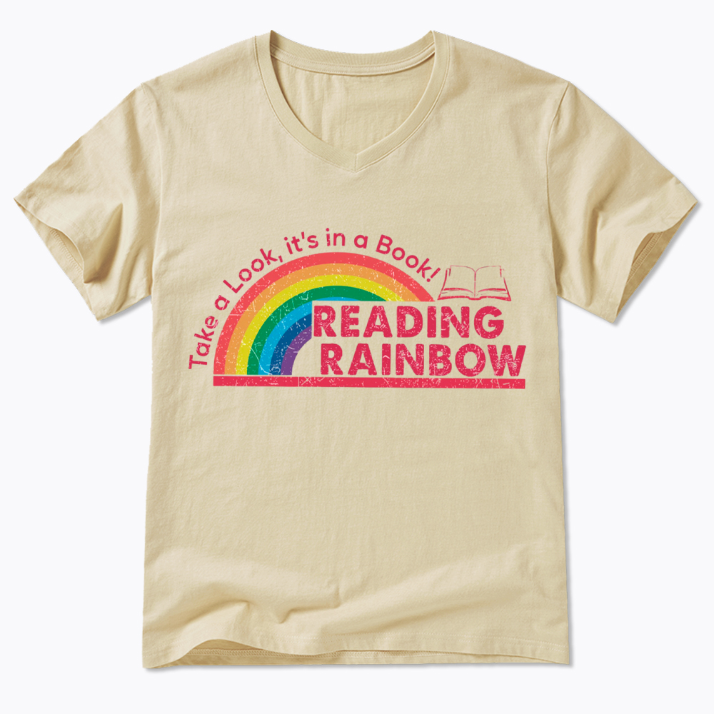 Take a Look, It’s in a Book V-Neck Classic T-Shirt