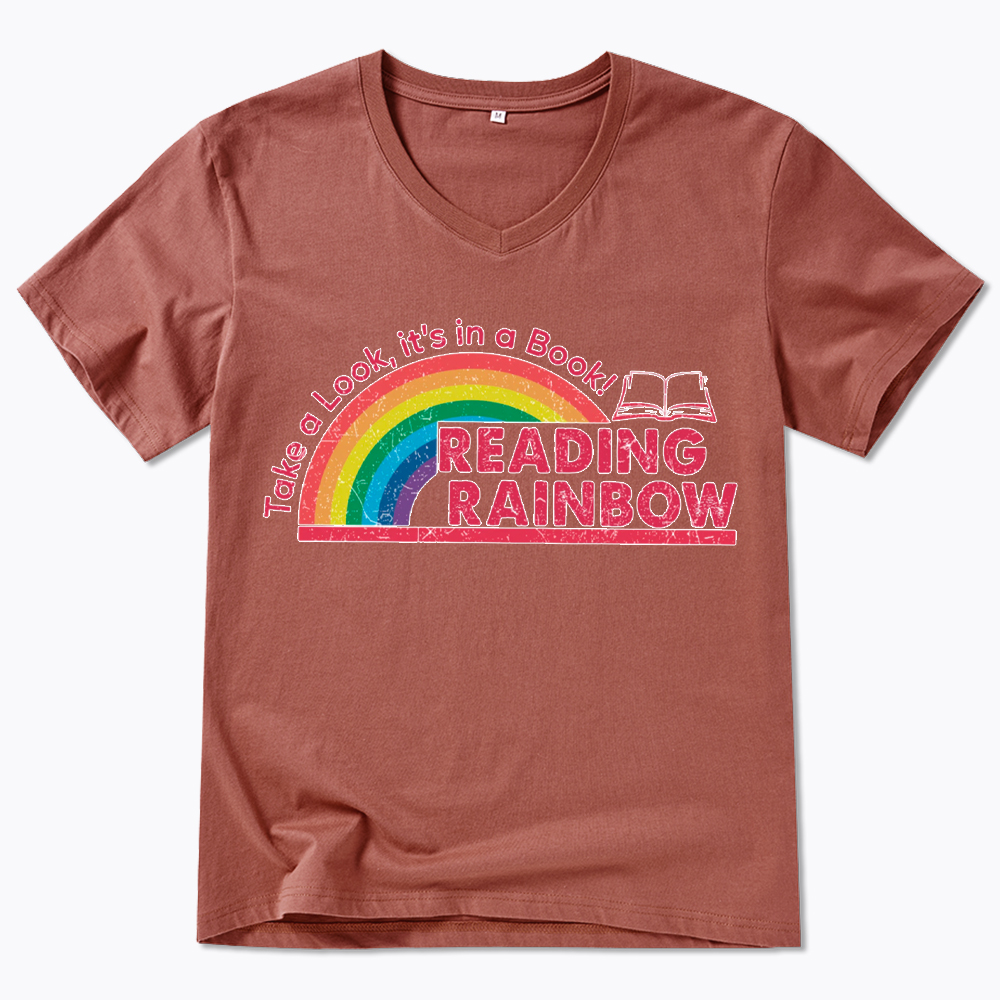 Take a Look, It’s in a Book V-Neck Classic T-Shirt