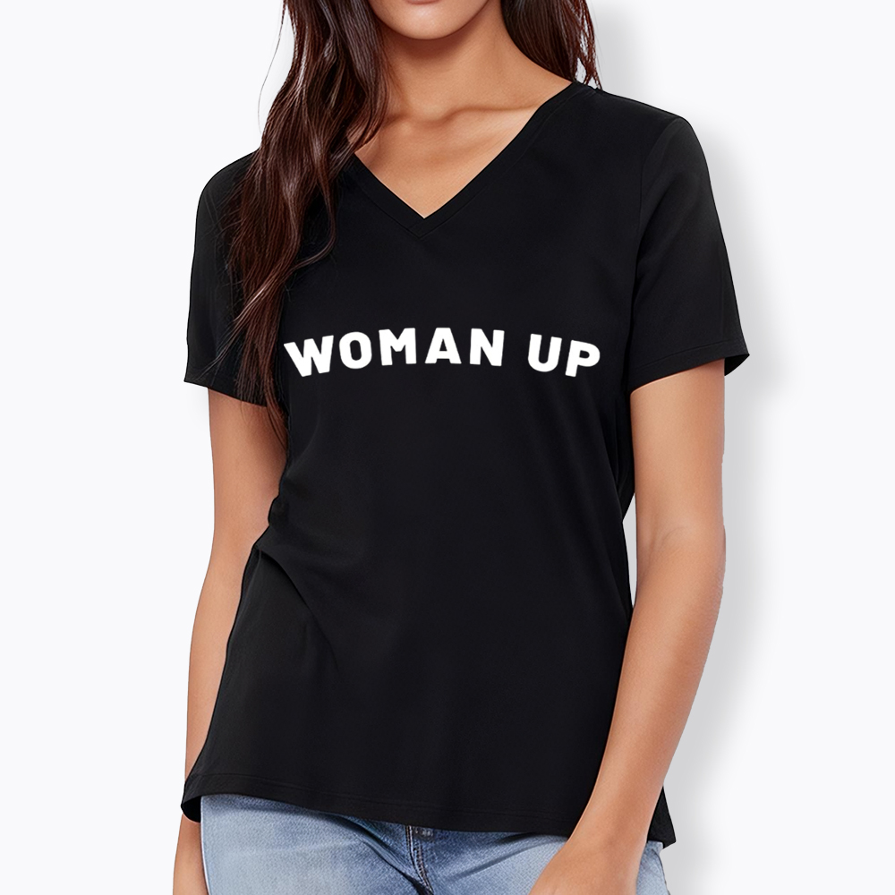 Woman Up V-Neck Classic T-Shirt