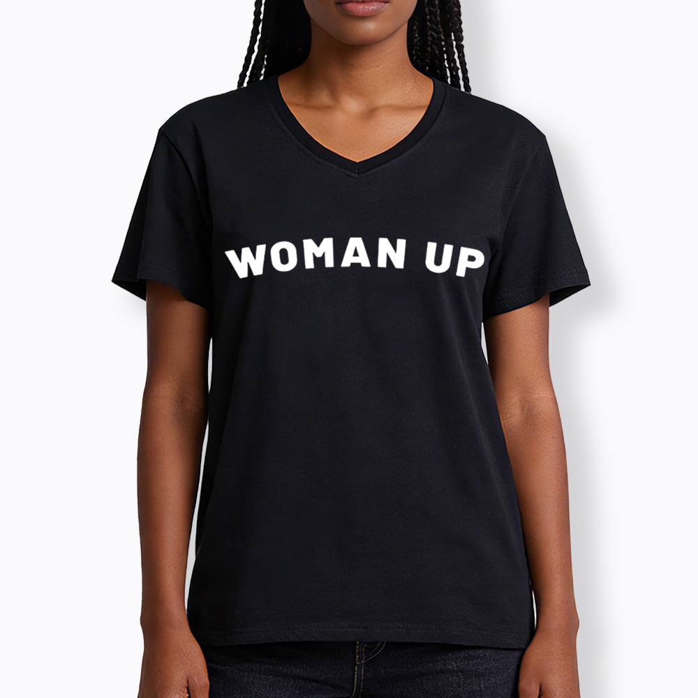 Woman Up V-Neck Classic T-Shirt