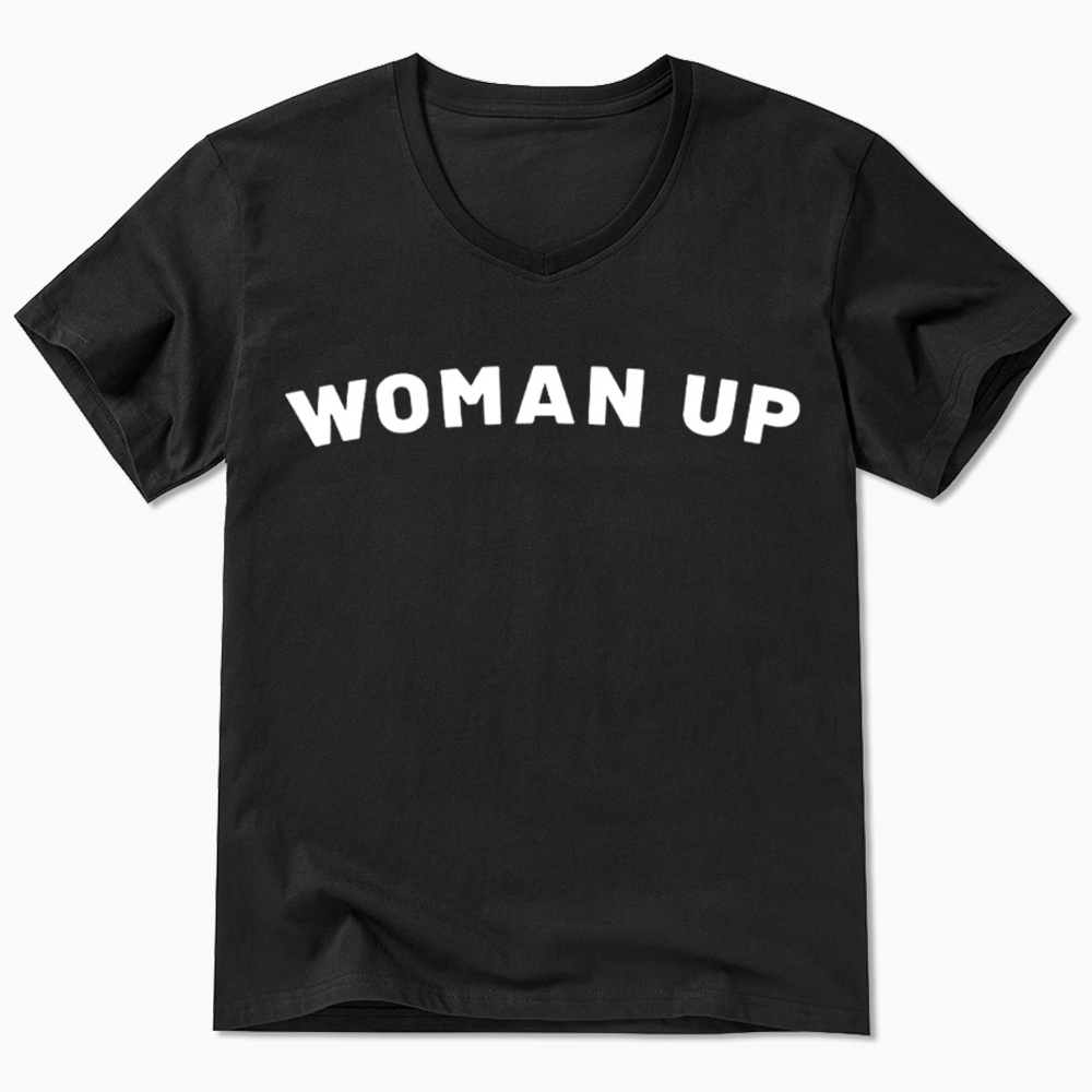 Woman Up V-Neck Classic T-Shirt