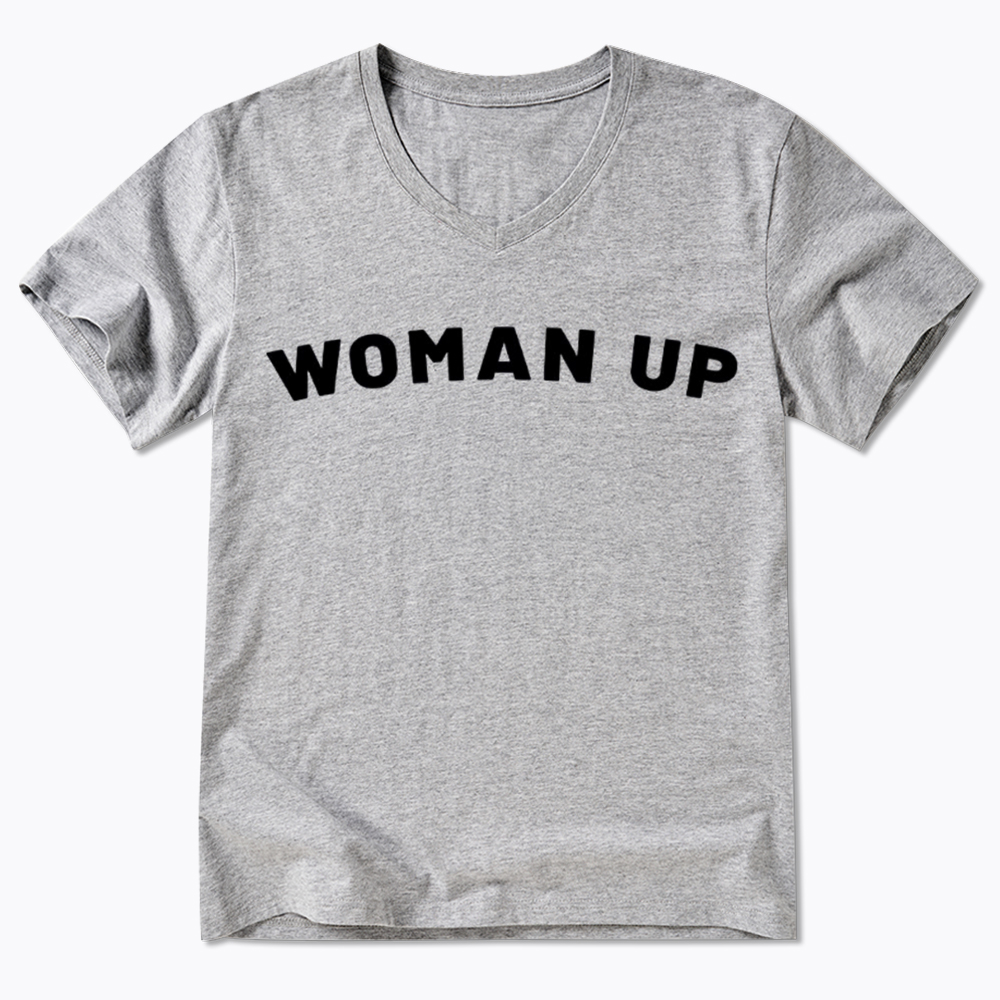 Woman Up V-Neck Classic T-Shirt