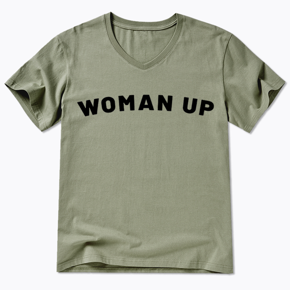 Woman Up V-Neck Classic T-Shirt