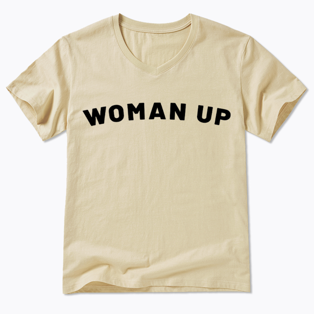 Woman Up V-Neck Classic T-Shirt