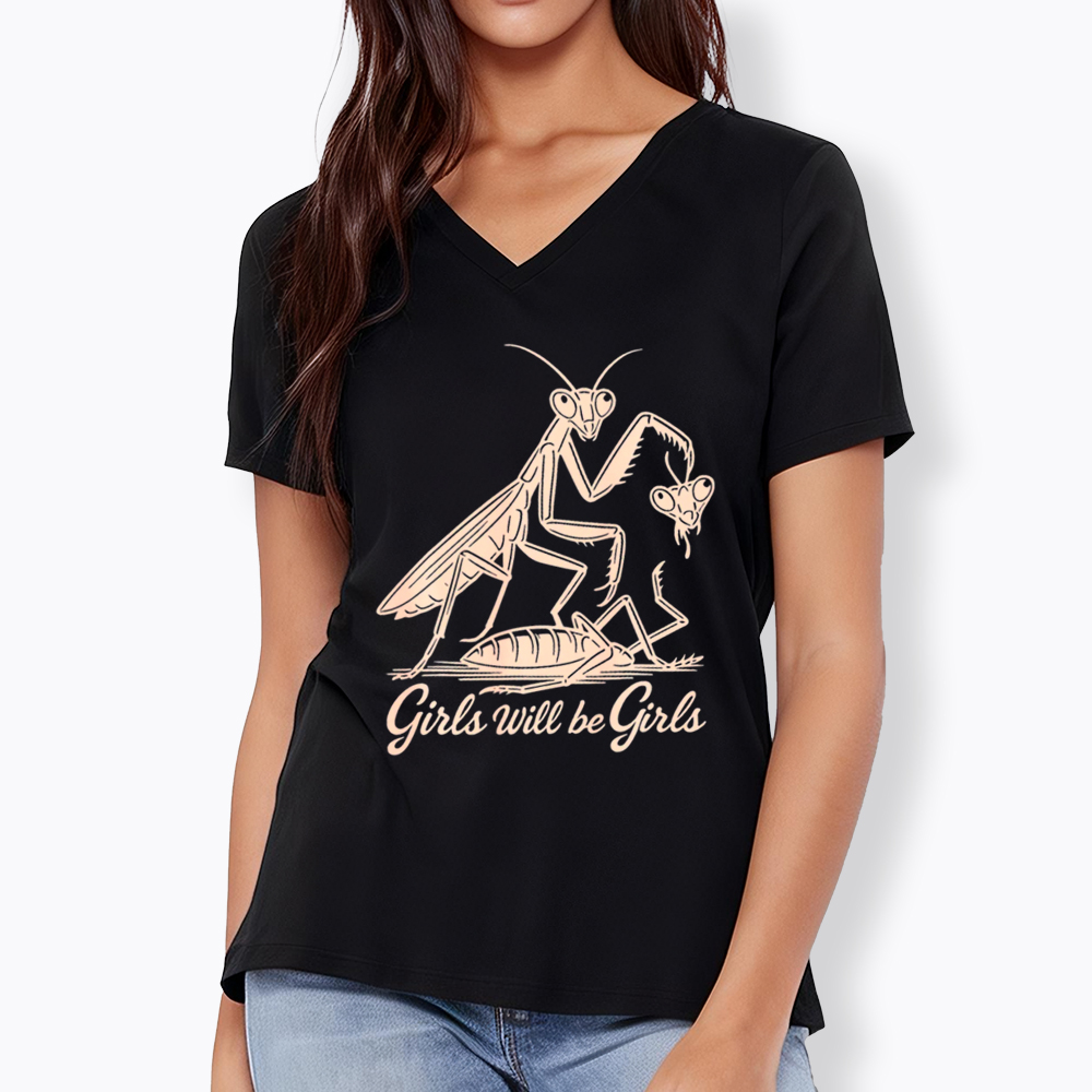 Girls Will Be Girls V-Neck Classic T-Shirt