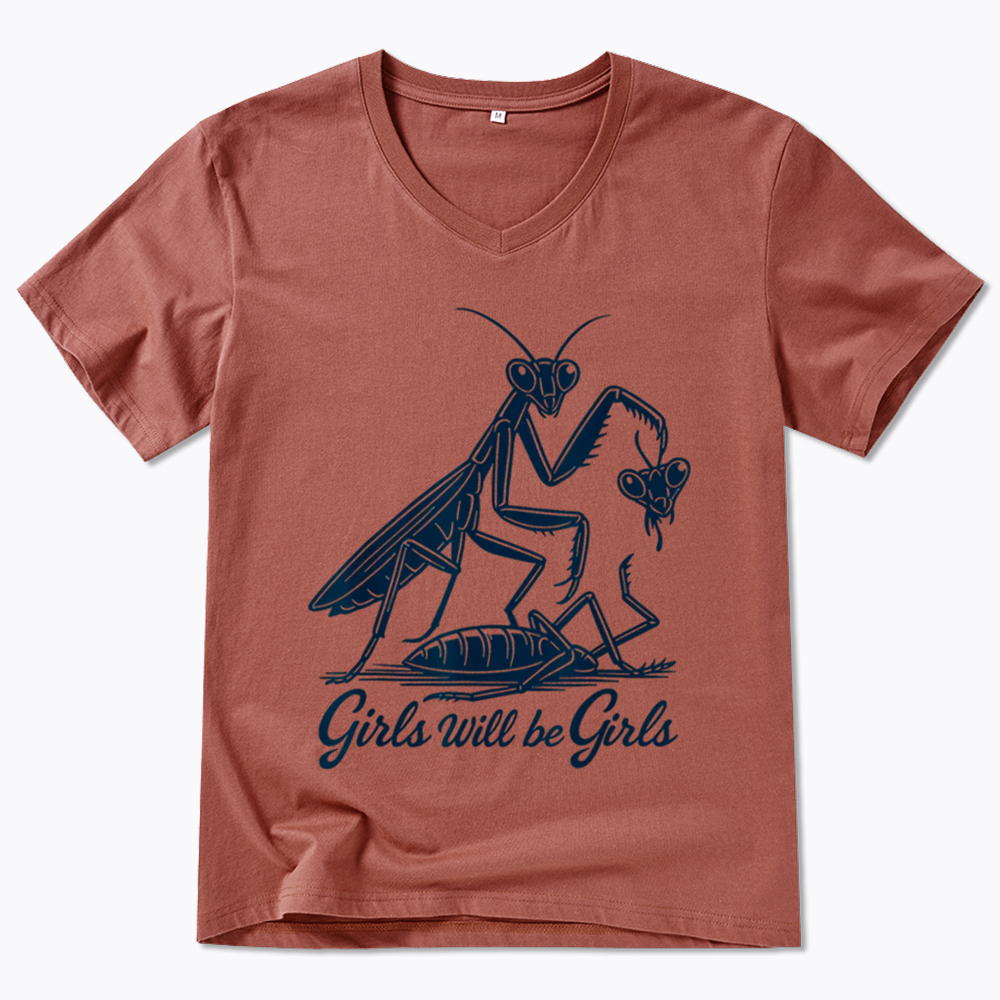 Girls Will Be Girls V-Neck Classic T-Shirt