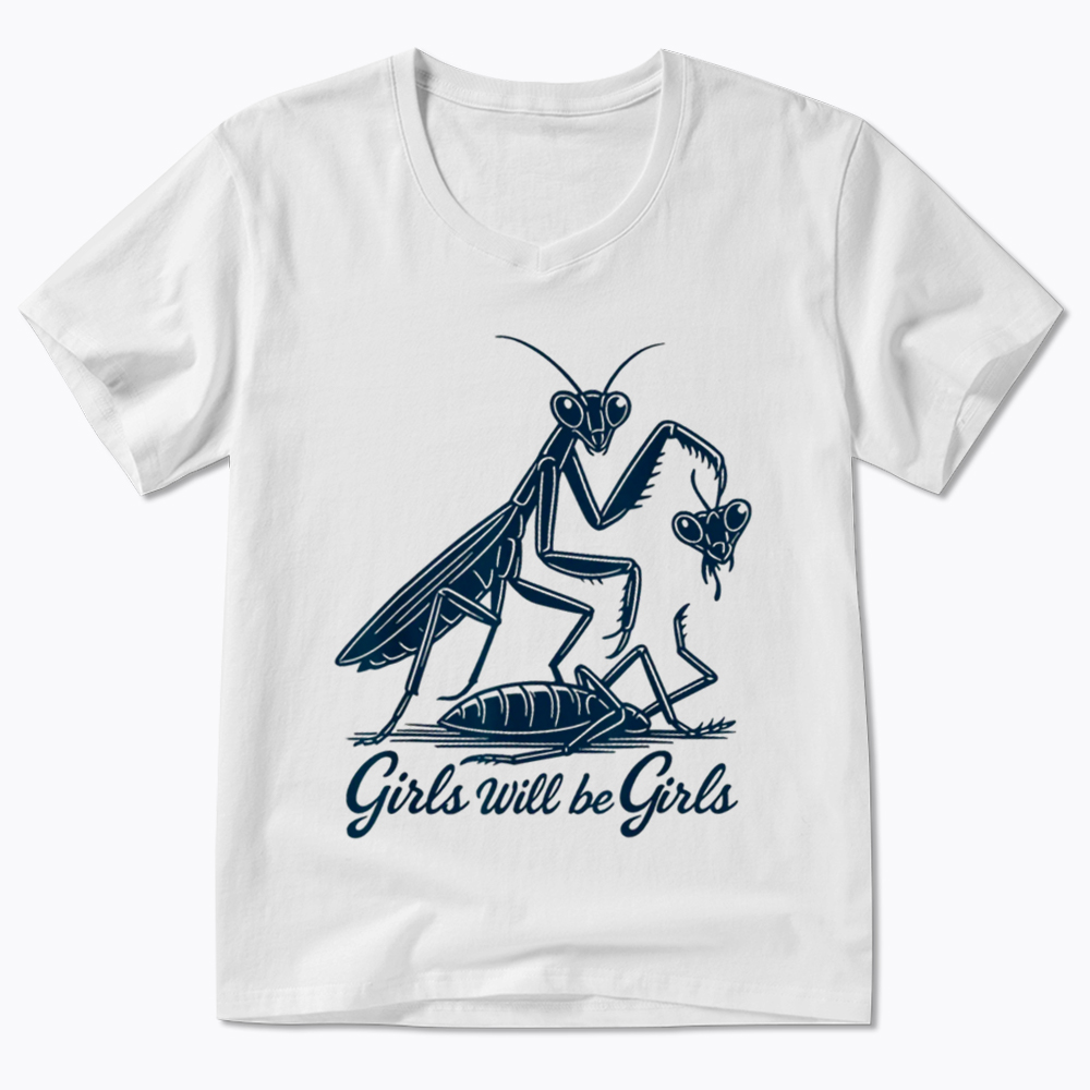 Girls Will Be Girls V-Neck Classic T-Shirt