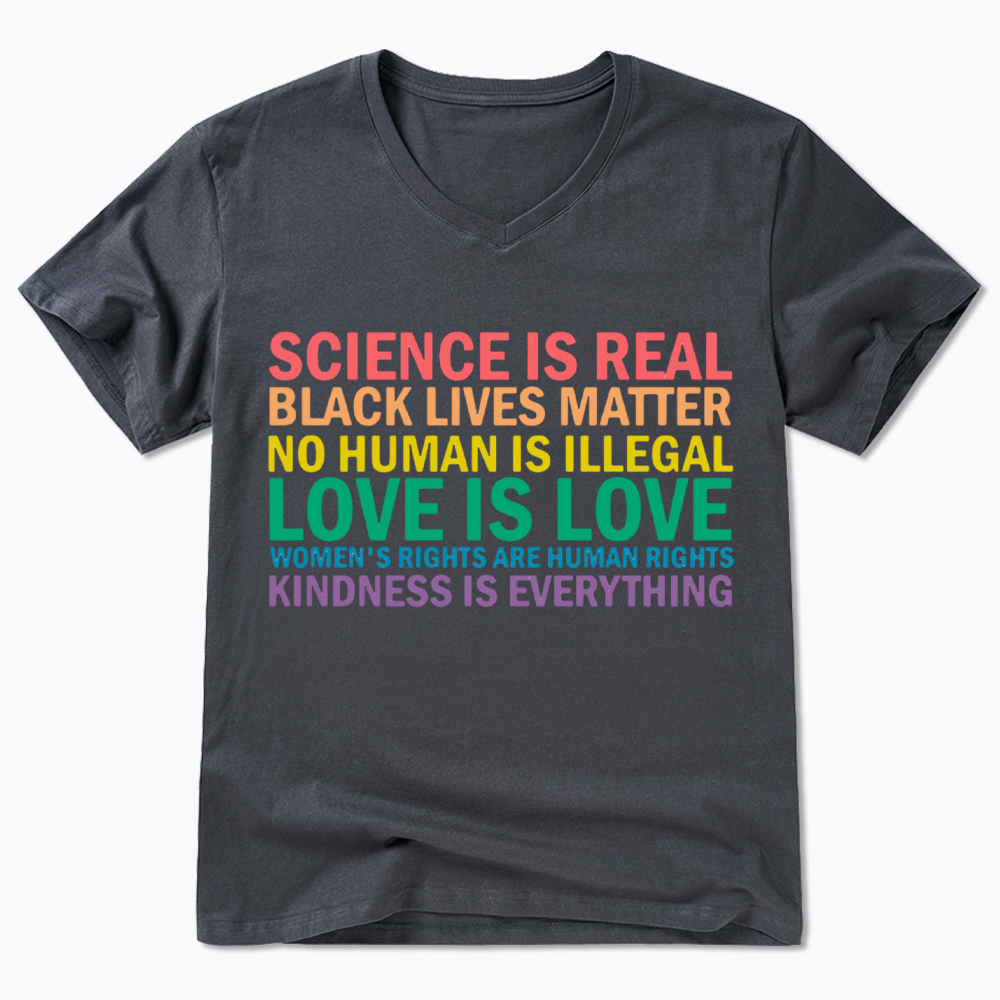 Science is Real Womens Rights Love Is Love V-Neck Classic T-Shirt