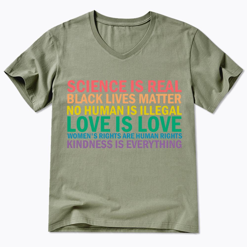 Science is Real Womens Rights Love Is Love V-Neck Classic T-Shirt