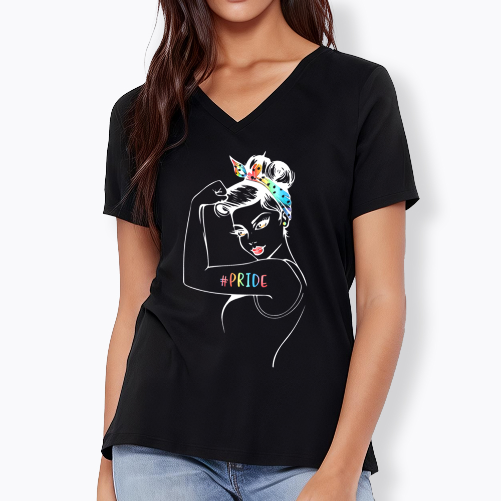 Rainbow Pride V-Neck Classic T-Shirt