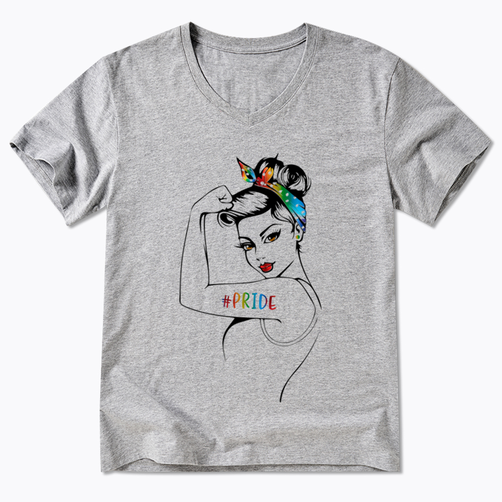 Rainbow Pride V-Neck Classic T-Shirt