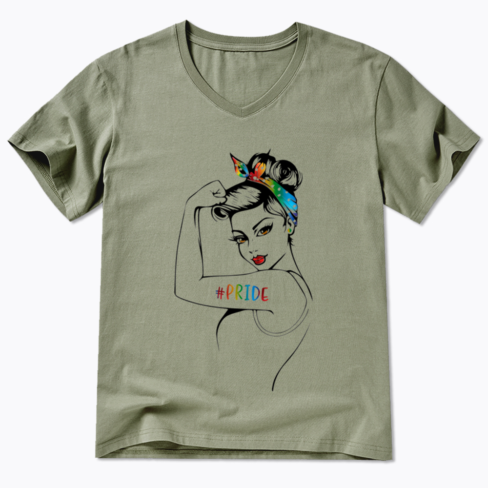 Rainbow Pride V-Neck Classic T-Shirt