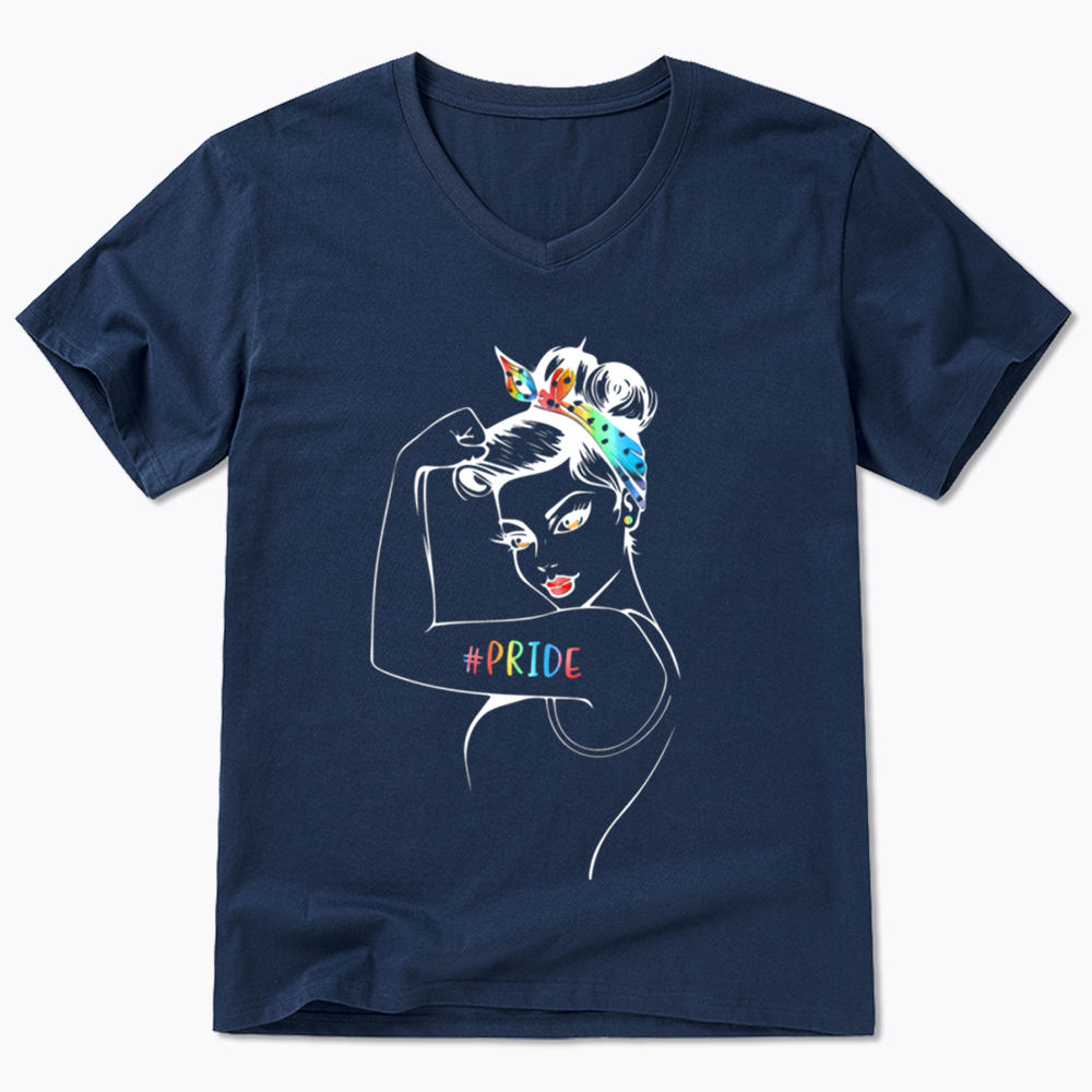 Rainbow Pride V-Neck Classic T-Shirt
