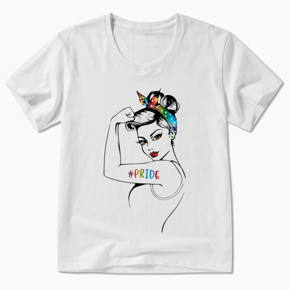 Rainbow Pride V-Neck Classic T-Shirt