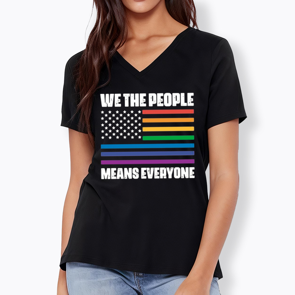 We The People Means Everyone V-Neck Classic T-Shirt