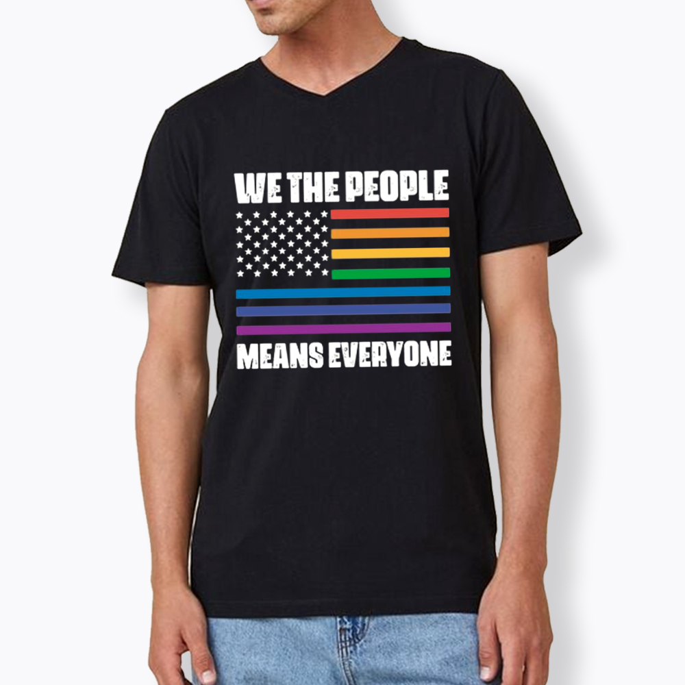 We The People Means Everyone V-Neck Classic T-Shirt