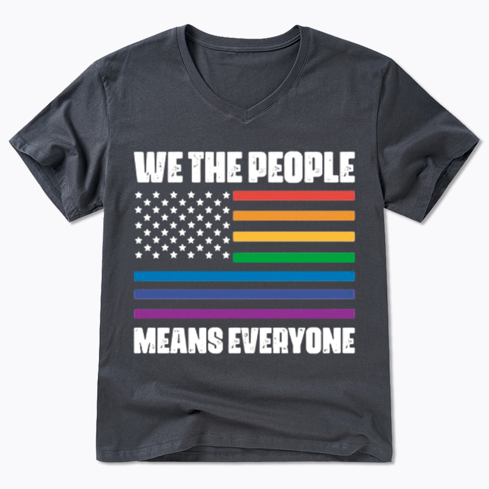 We The People Means Everyone V-Neck Classic T-Shirt