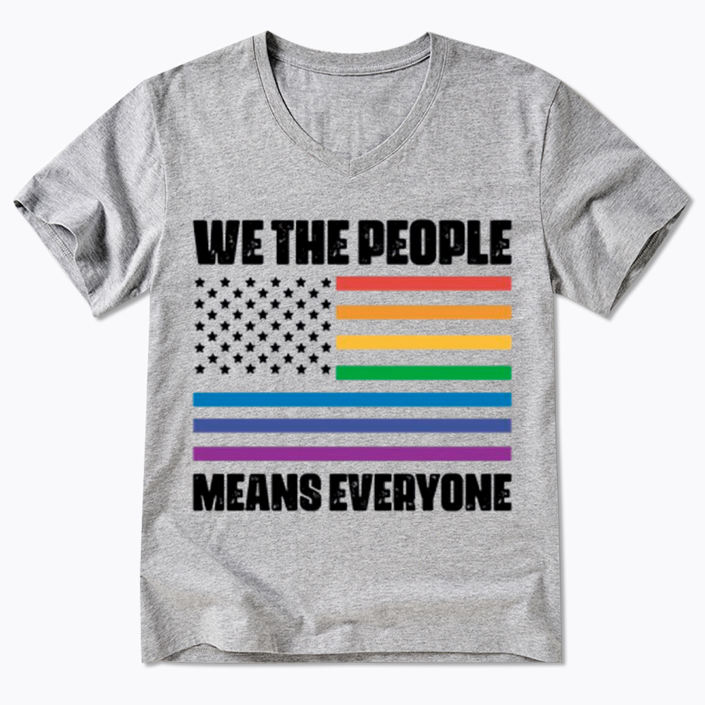 We The People Means Everyone V-Neck Classic T-Shirt