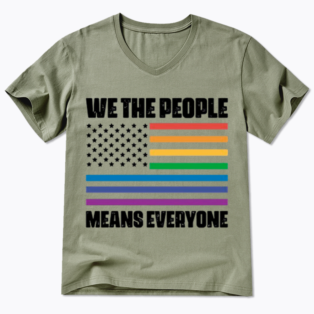 We The People Means Everyone V-Neck Classic T-Shirt