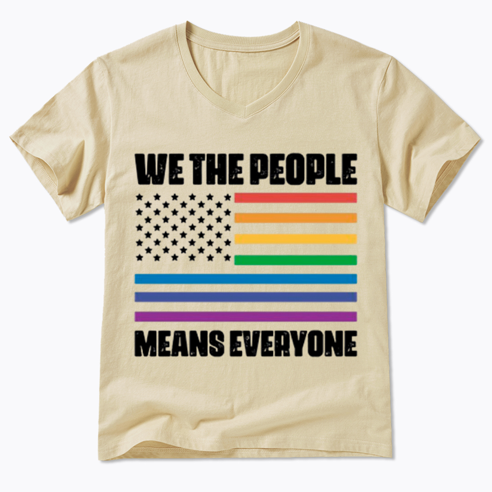 We The People Means Everyone V-Neck Classic T-Shirt