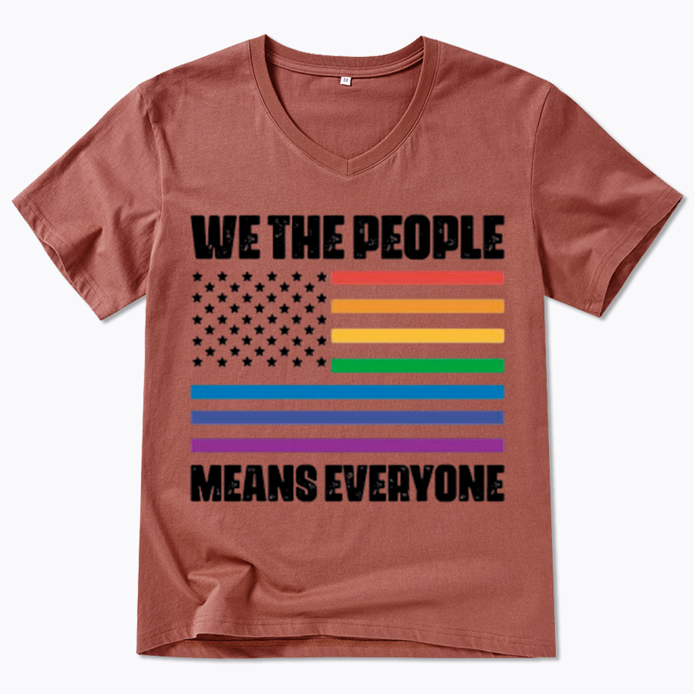 We The People Means Everyone V-Neck Classic T-Shirt