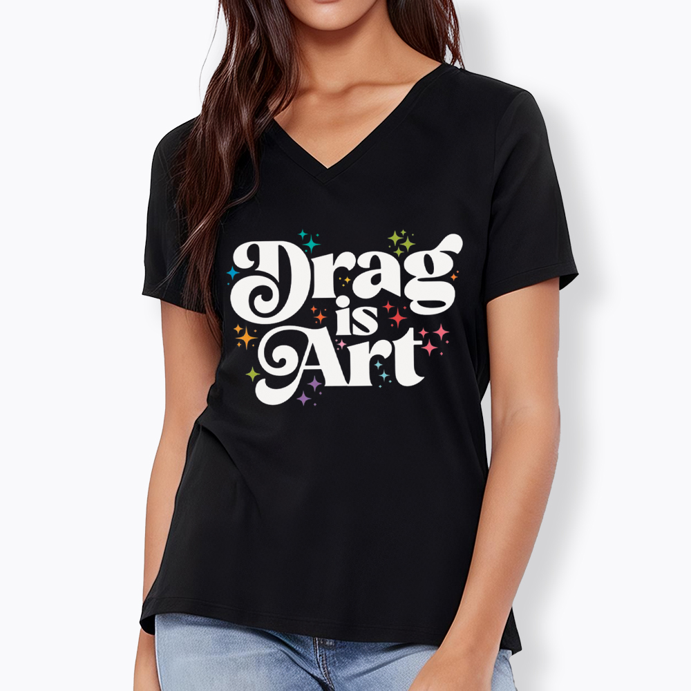 Drag is Art V-Neck Classic T-Shirt