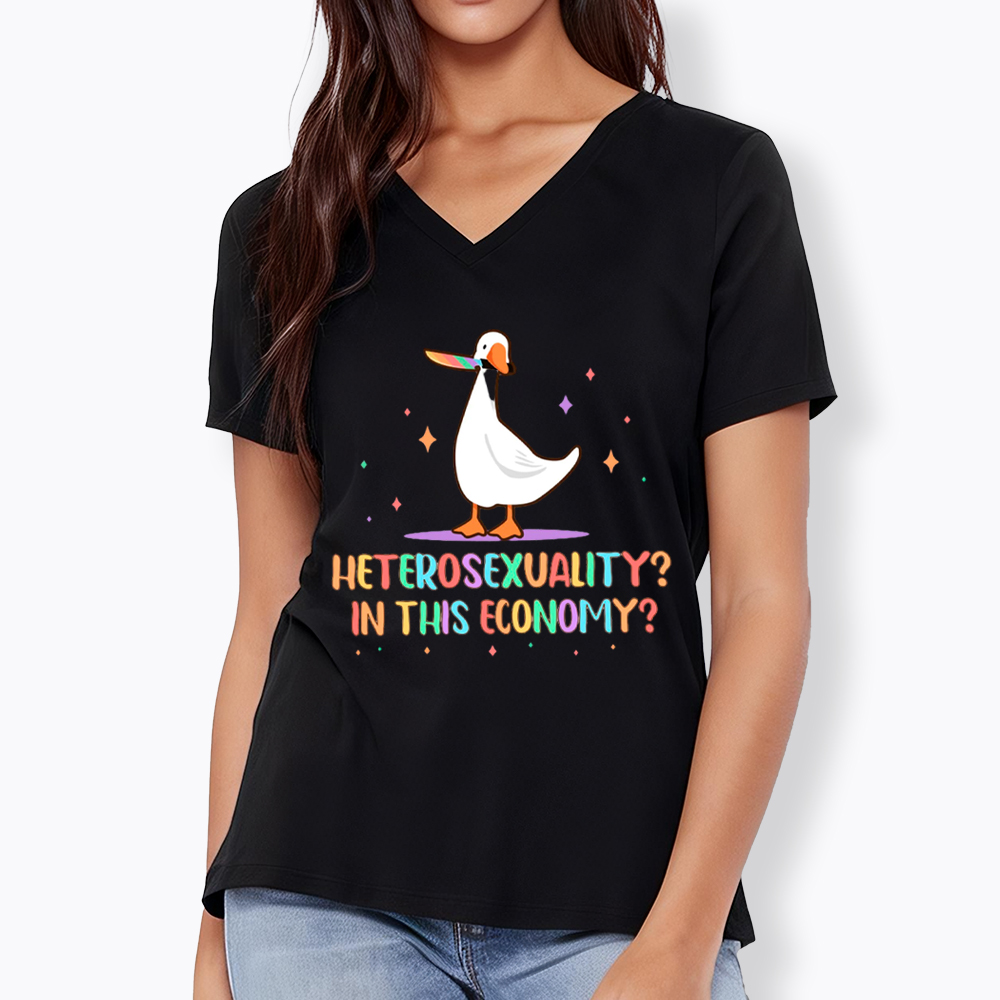 Heterosexuality In This Economy V-Neck Classic T-Shirt