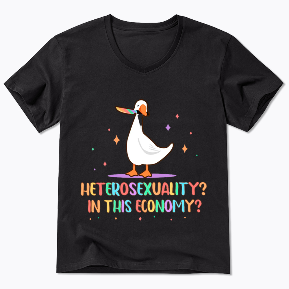 Heterosexuality In This Economy V-Neck Classic T-Shirt