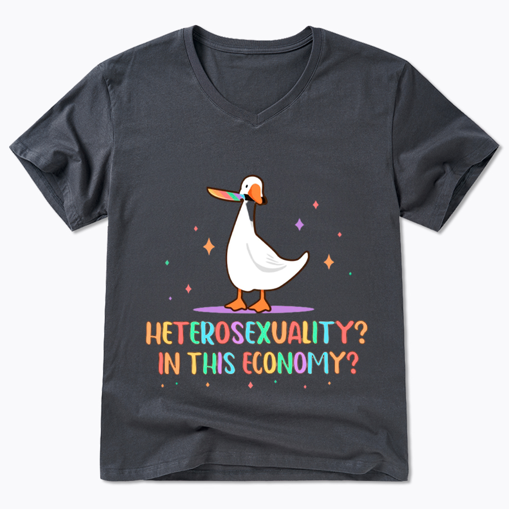 Heterosexuality In This Economy V-Neck Classic T-Shirt