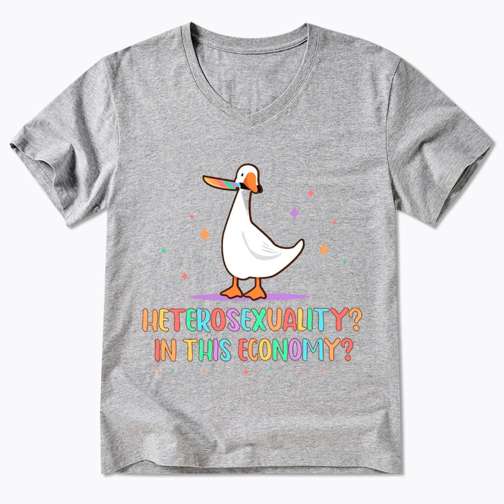 Heterosexuality In This Economy V-Neck Classic T-Shirt