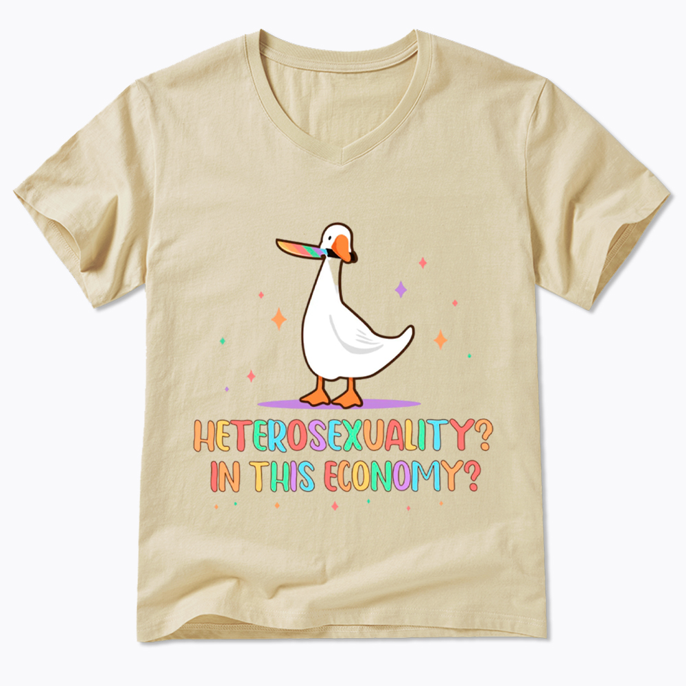 Heterosexuality In This Economy V-Neck Classic T-Shirt