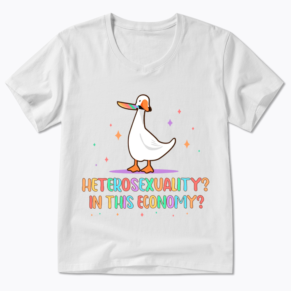 Heterosexuality In This Economy V-Neck Classic T-Shirt
