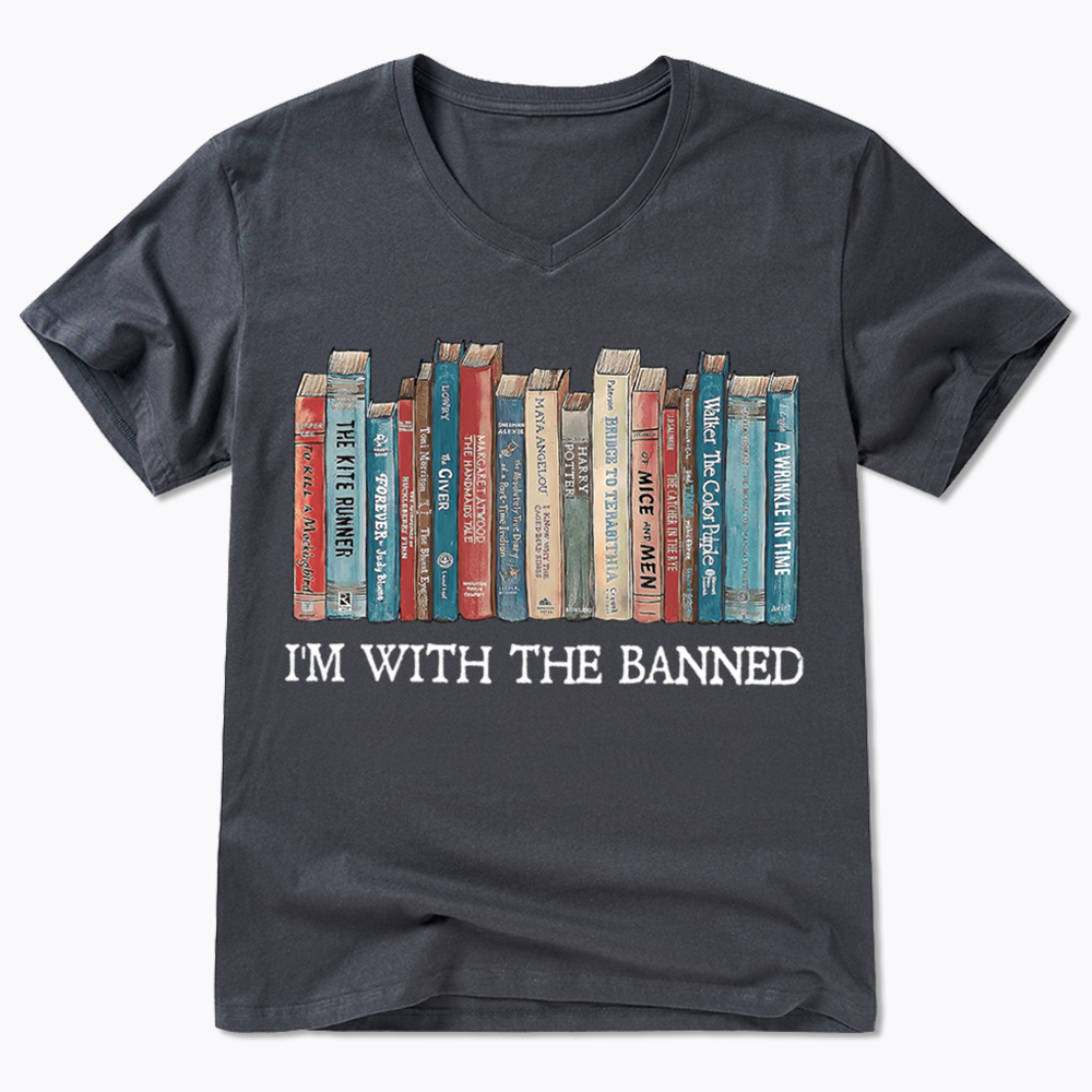 I'm With The Banned V-Neck Classic T-Shirts