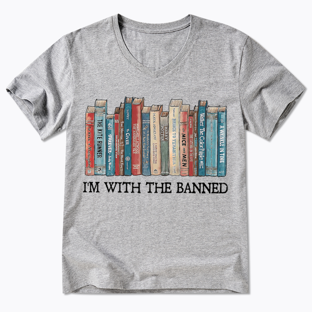 I'm With The Banned V-Neck Classic T-Shirts
