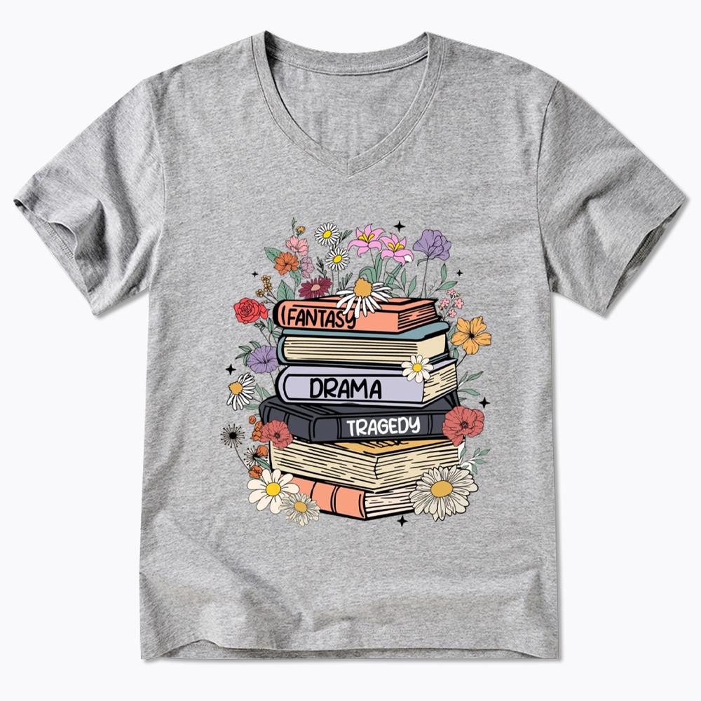Fantasy Drama Tragedy Kinds V-Neck V-Neck Classic T-Shirtss
