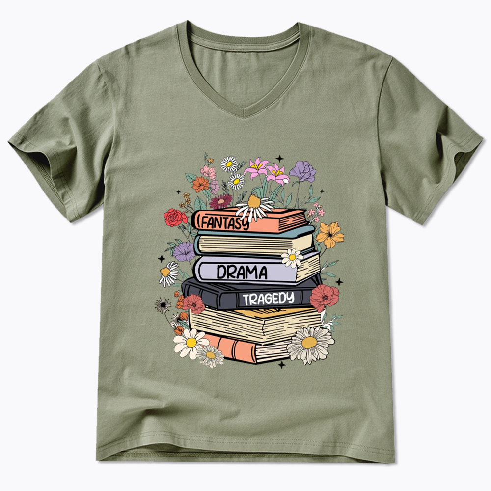 Fantasy Drama Tragedy Kinds V-Neck V-Neck Classic T-Shirtss