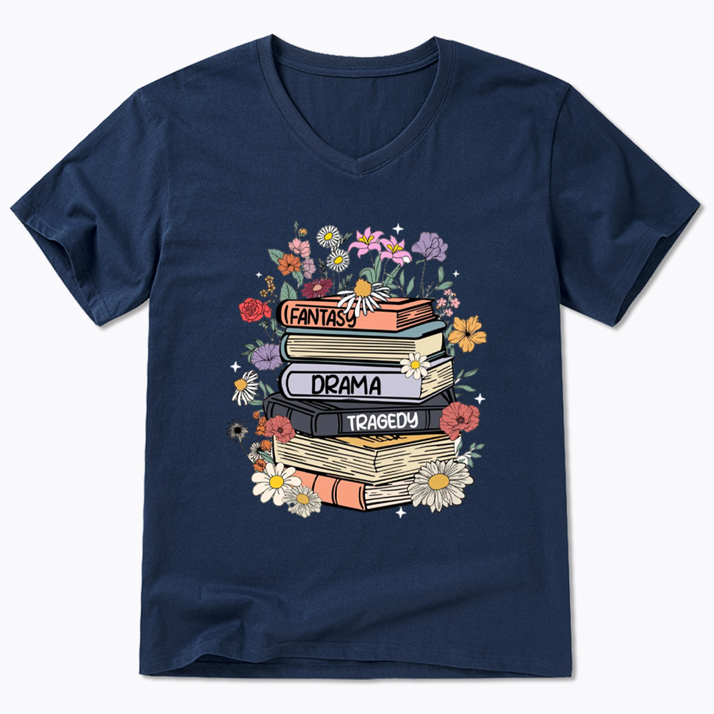Fantasy Drama Tragedy Kinds V-Neck V-Neck Classic T-Shirtss