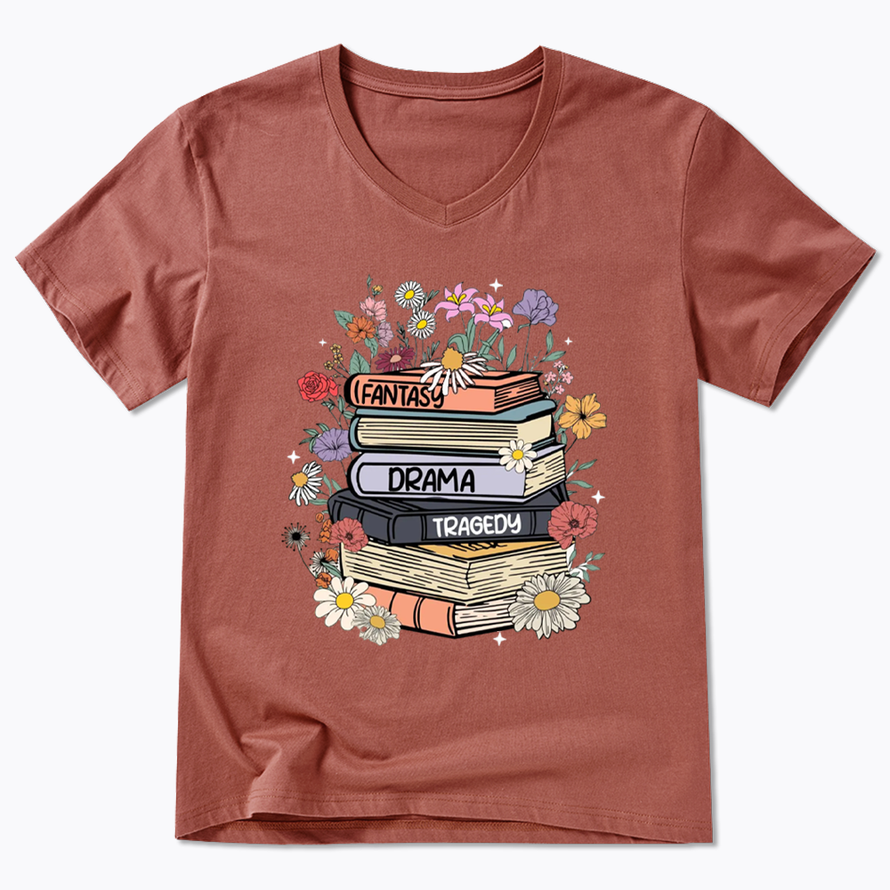 Fantasy Drama Tragedy Kinds V-Neck V-Neck Classic T-Shirtss
