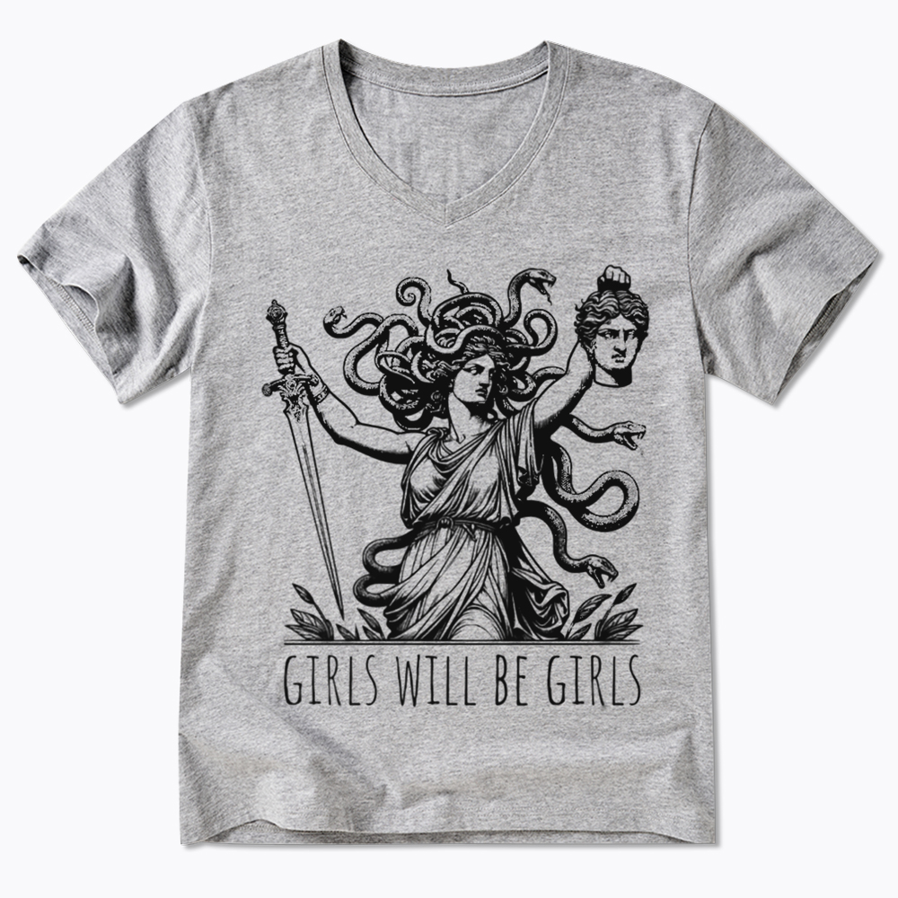 Girls Will Be Girls V-Neck Classic T-Shirt