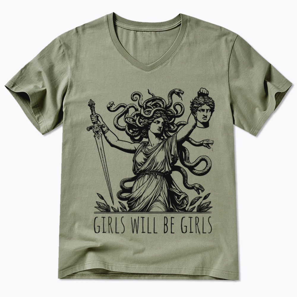 Girls Will Be Girls V-Neck Classic T-Shirt
