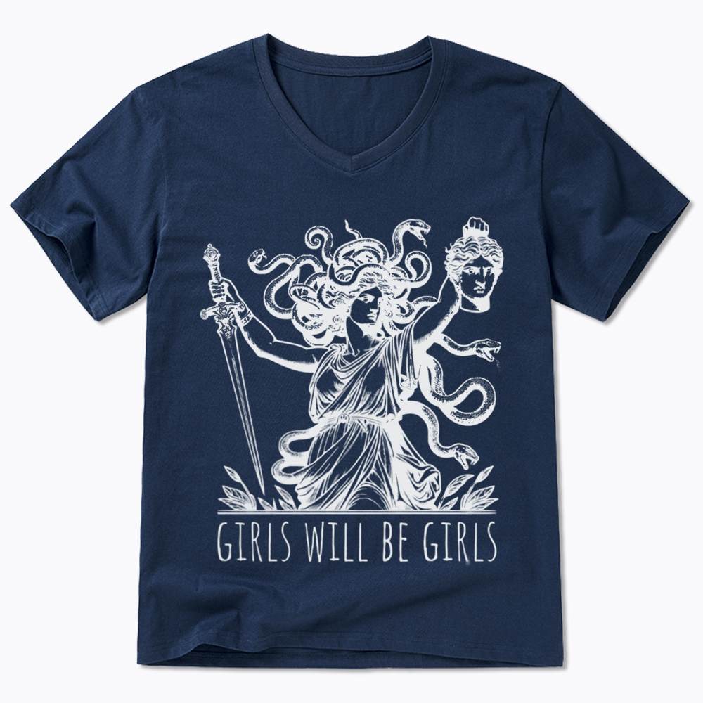 Girls Will Be Girls V-Neck Classic T-Shirt