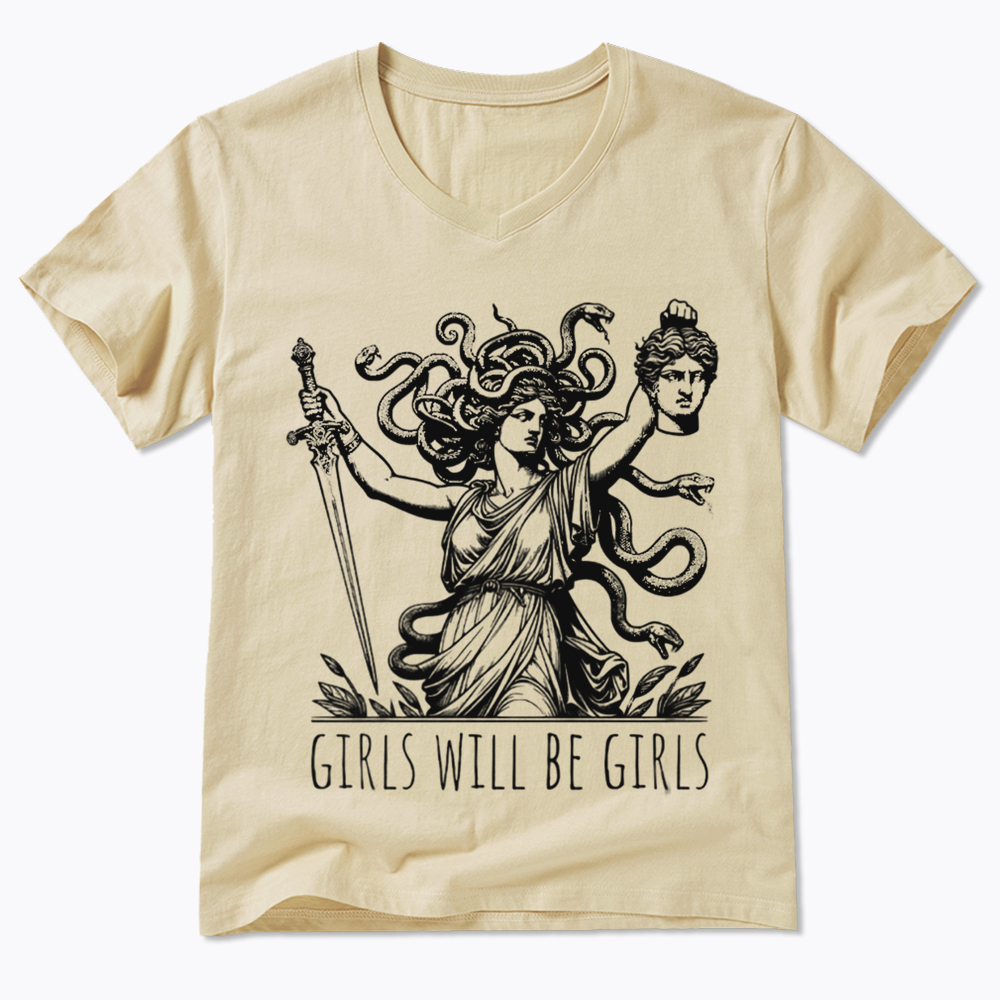 Girls Will Be Girls V-Neck Classic T-Shirt