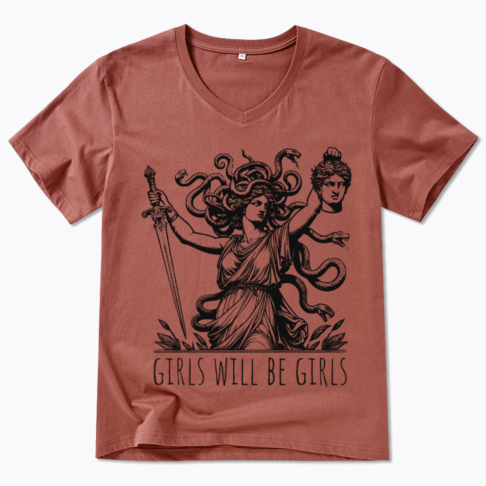 Girls Will Be Girls V-Neck Classic T-Shirt