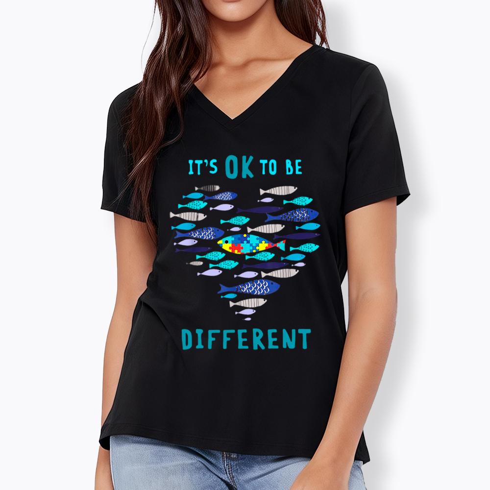It's OK to Be Different V-Neck Classic T-Shirt
