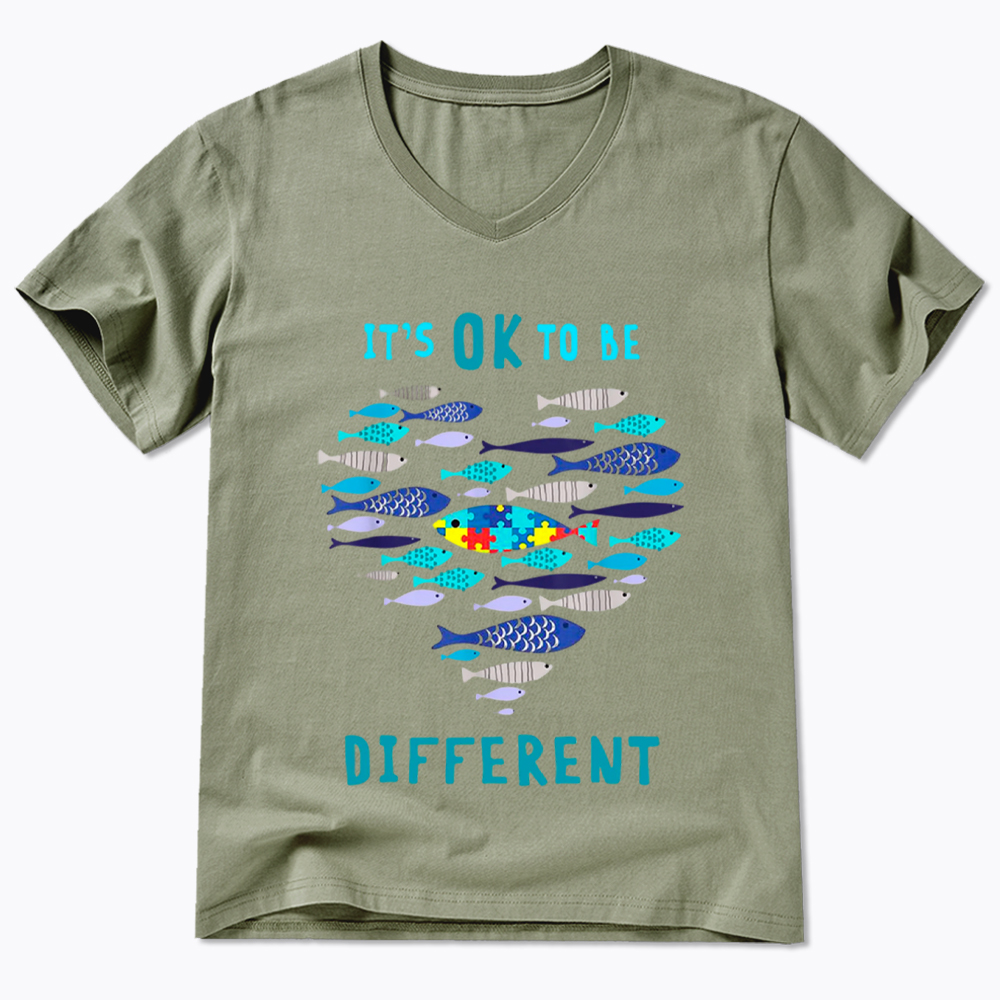 It's OK to Be Different V-Neck Classic T-Shirt