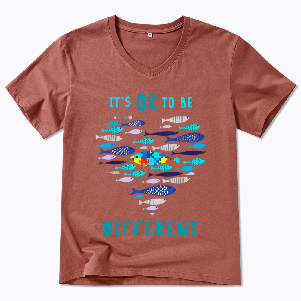 It's OK to Be Different V-Neck Classic T-Shirt