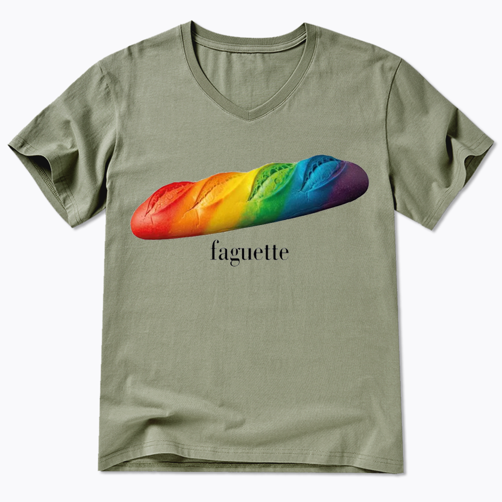 Faguette LGBT Comfort Colors V-Neck Classic T-Shirts