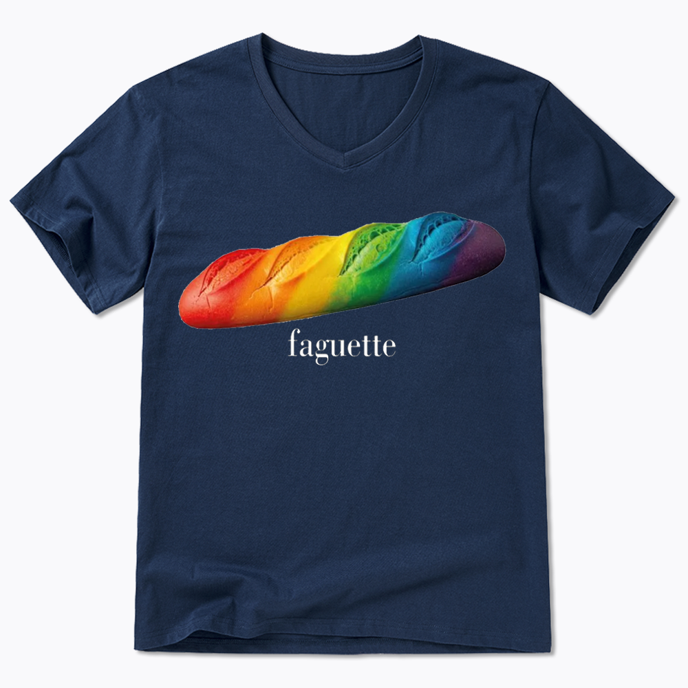 Faguette LGBT Comfort Colors V-Neck Classic T-Shirts